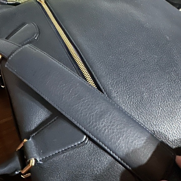 Smythson Orange and Blue Briefcase with Textured Leather - Picture 8 of 9